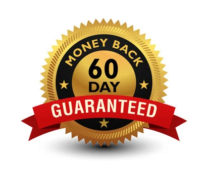 60-day money-back guarantee badge